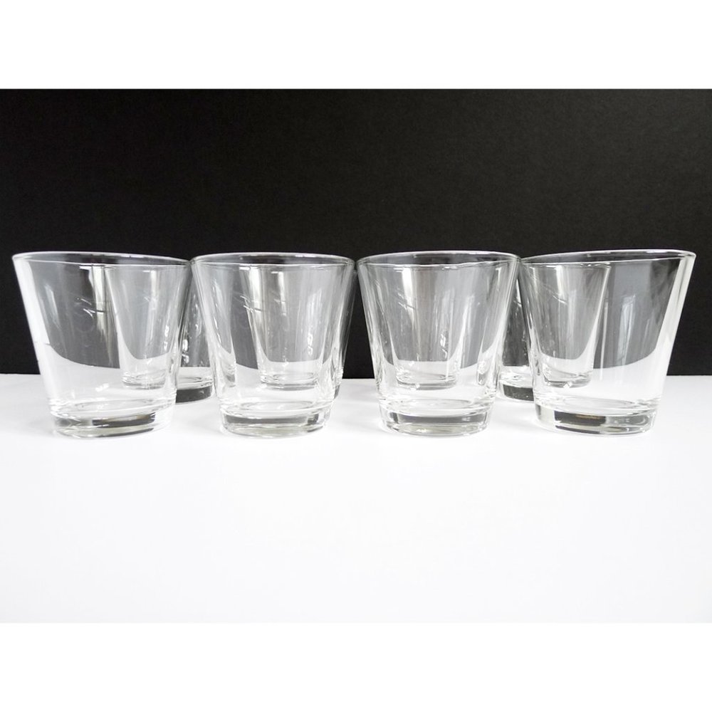LOT 8 Short Drinking Glass Tumblers Set 5.5oz each